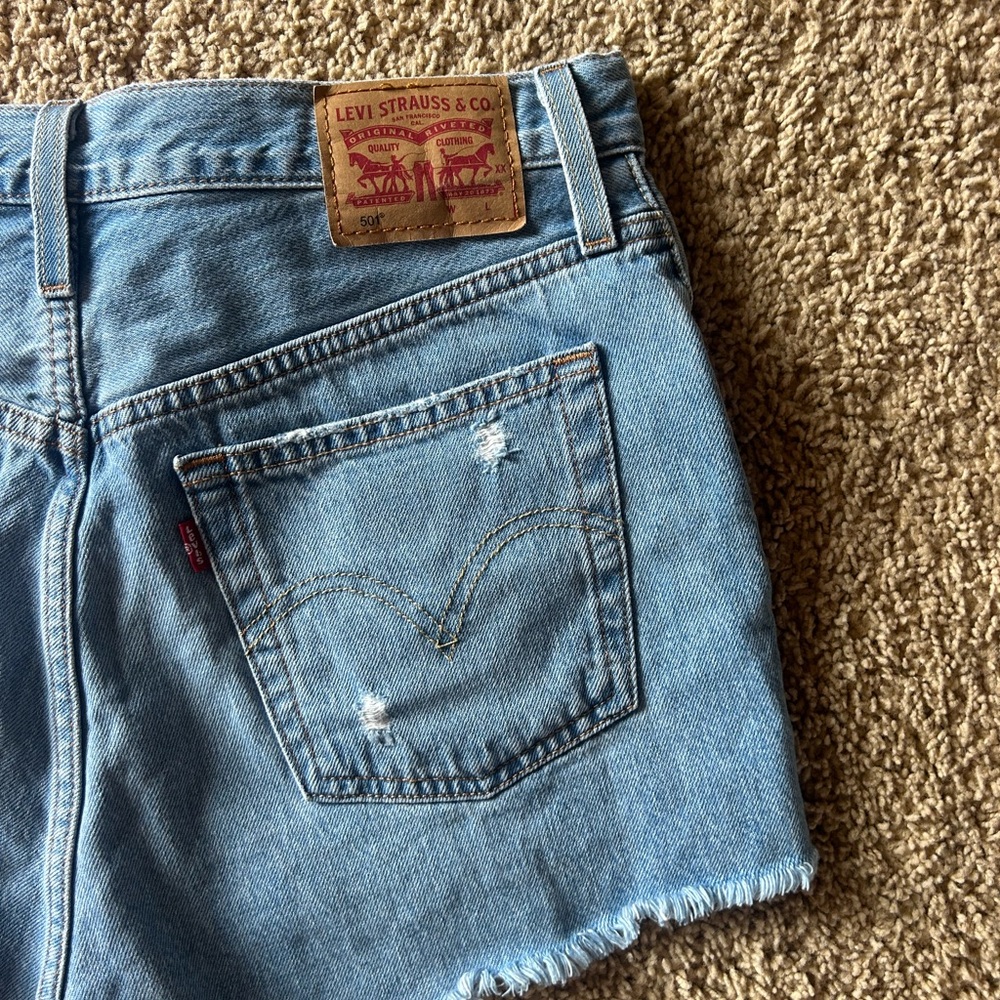 Levi's 501s Classic Blue Denim Jean shorts
